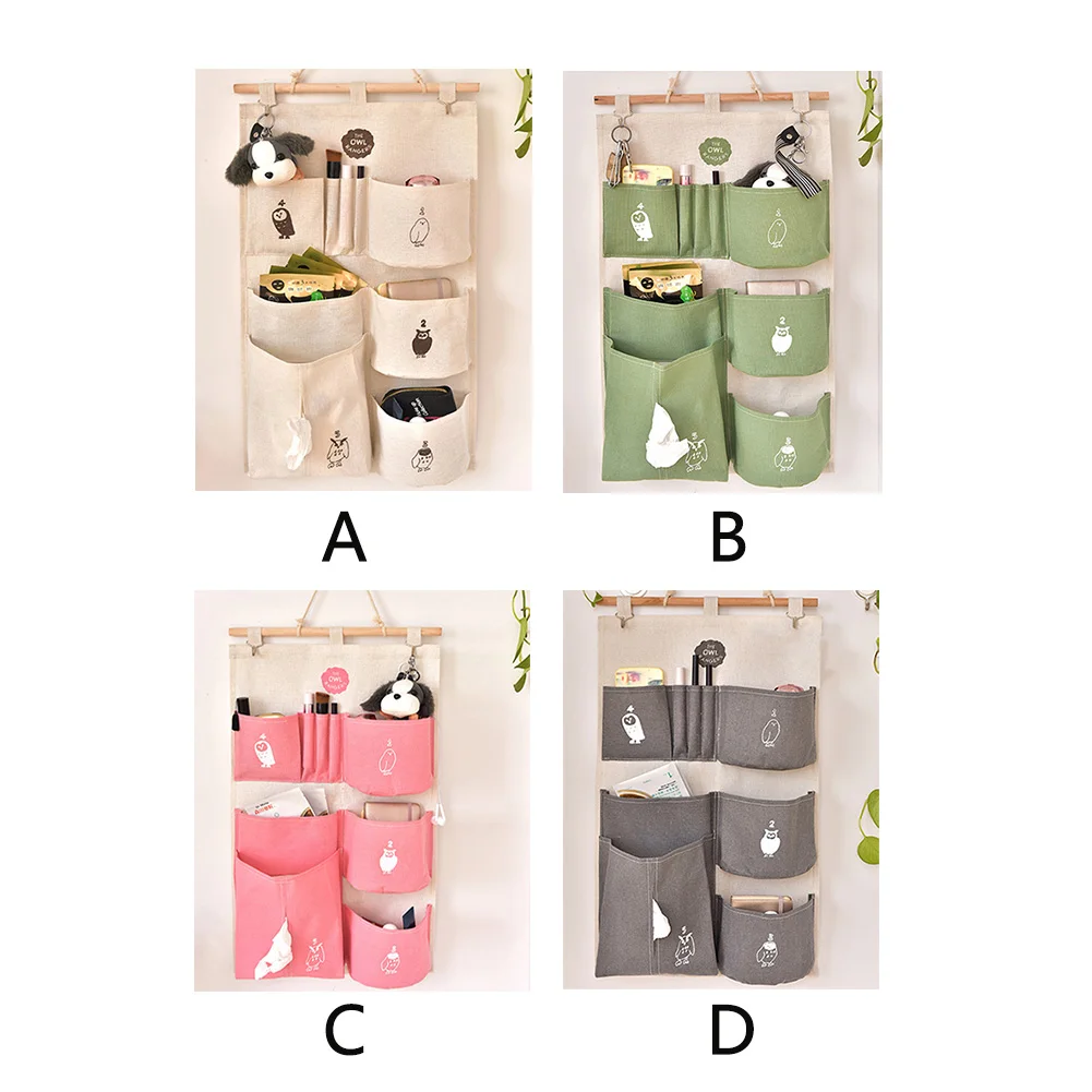 Bathroom Waterproof Cloth Home Container Portable Multi Pocket Foldable Hanging Organizer Decoration Office Storage Bag Washable