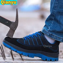 Chaussures de sécurité pour hommes et femmes, pour le travail, avec bout en acier, Anti écrasement, Anti perforation, pour l'extérieur, 2021 