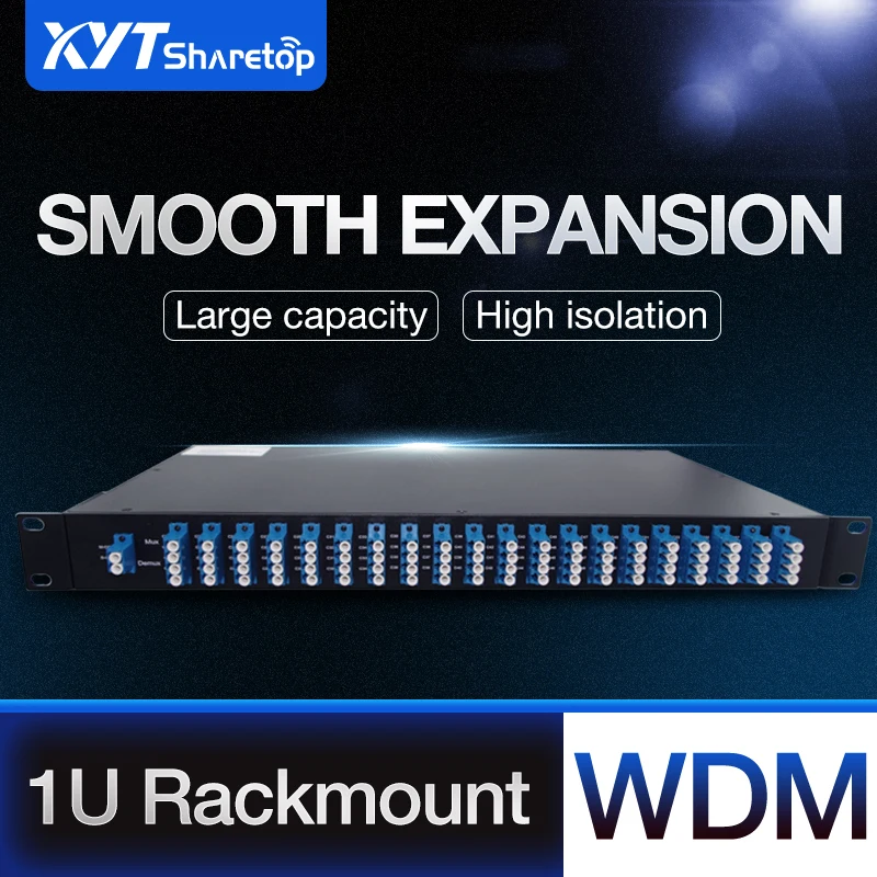 Rack mount MUX DEMUX Dual fiber 8 Channel CWDM