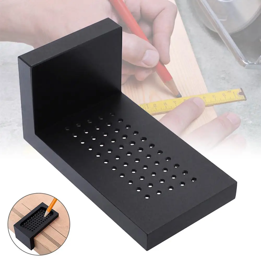 

T-type Woodworking Punch Scriber Ruler Carpenter Mark Line T Type Wood Gauge Hole Scribing Gauge Measurement Tool High Precision
