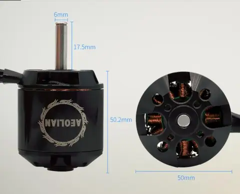 Big thrust C5055 600kv electric Outrunner Brushless Motor for RC Airplane Fixed wing Bike title=