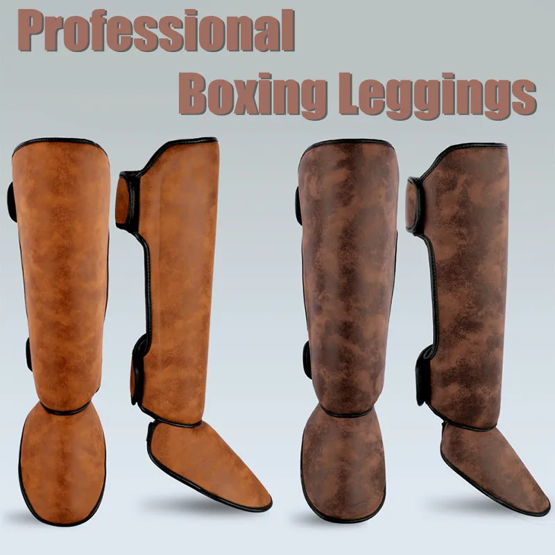 GINGPAI Professional Men&rsquo;s Boxing Leggings with Instep Adjustable Ankle Support Belt Thickening Boxing Leggings for Women