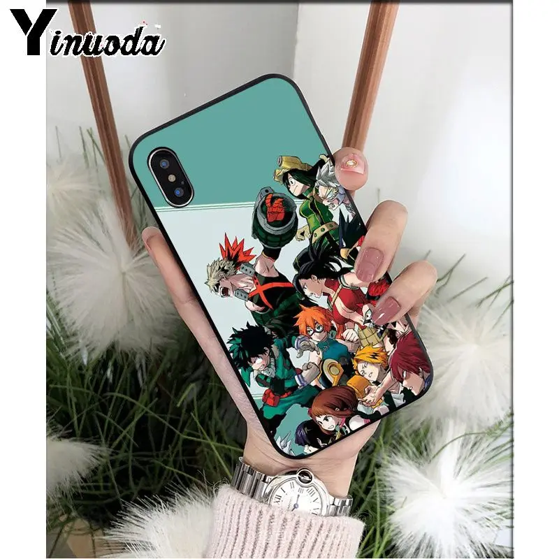 A3 Yinuoda аниме мой герой Boku no Hero Academy deku bakugou TPU мягкий чехол для телефона Apple iPhone 8 7 6 6S Plus X XS MAX 5 5S SE XR - Color: A3