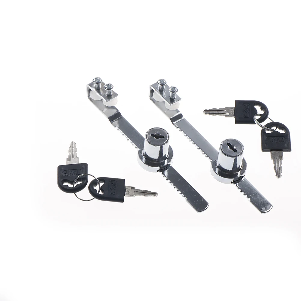 Cabinet Sliding Glass Door Lock+Keys For Reptile Vivarium Showcase Display Case