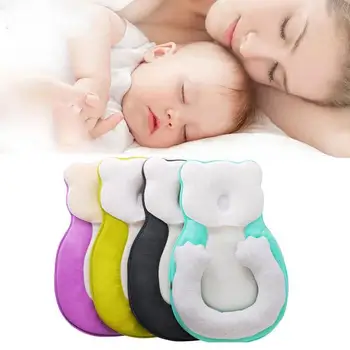 

1pc Anti Flat Head Baby Pillow Newborn Baby Sleep Positioning Pad Anti Roll Baby Head Shaping Pillows Infant Sleep Mattress 0-12