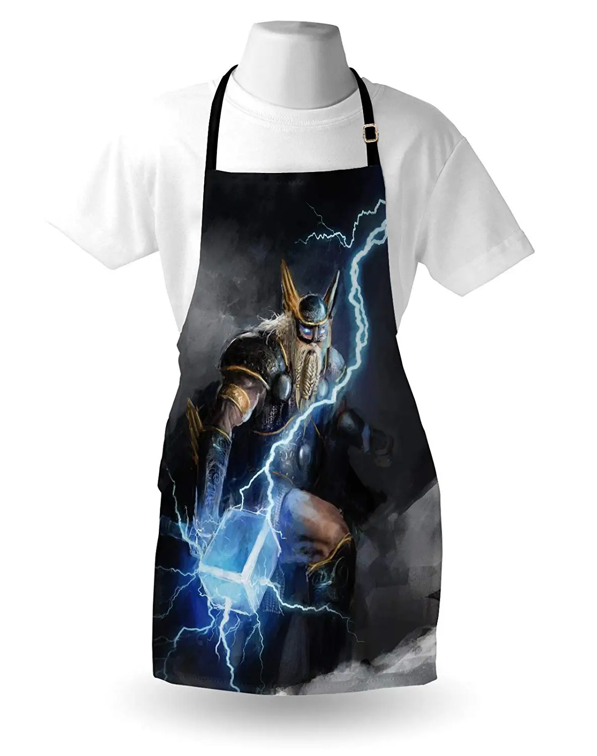 Фартук викинга Молот Тора мьельнир скалолазание на гору Bringer of The Thunderstorm произведение искусства Женщины Мужчины Дети приготовления выпечки Кухня нагрудник