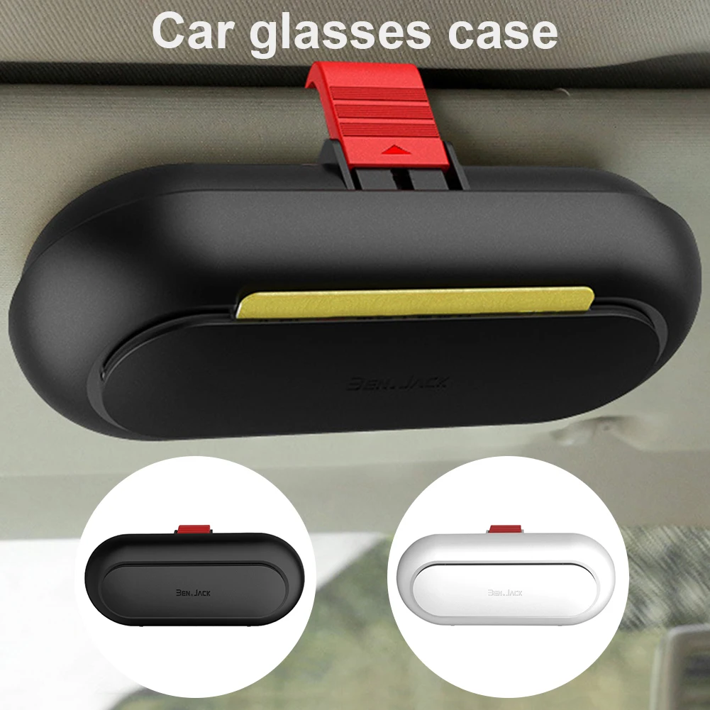 Car Glasses Case Multifunction Sunglasses Box Sun Visor Vehicle Interior Bill Card Storage Sunshade Decoration | Автомобили и