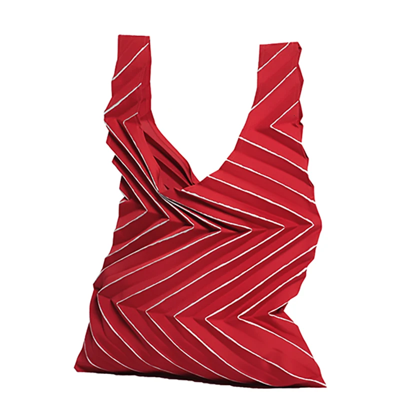 [EAM] женские новые красные плиссированные трехмерные аксессуары, модные Универсальные весенние осенние 19A-a192