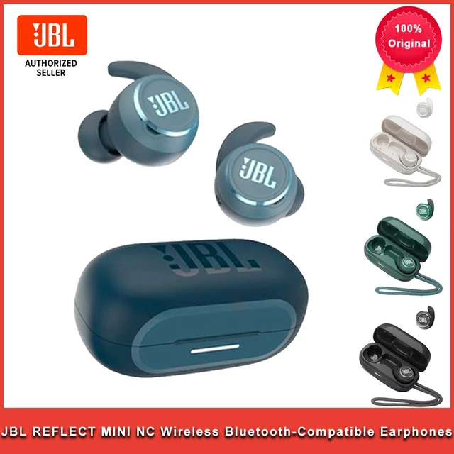 JBL REFLECT MINI NC Wireless Bluetooth-Compatible Earphones Stereo Earbuds Bass Sound Headphones Music Gaming Headset With Mic 1