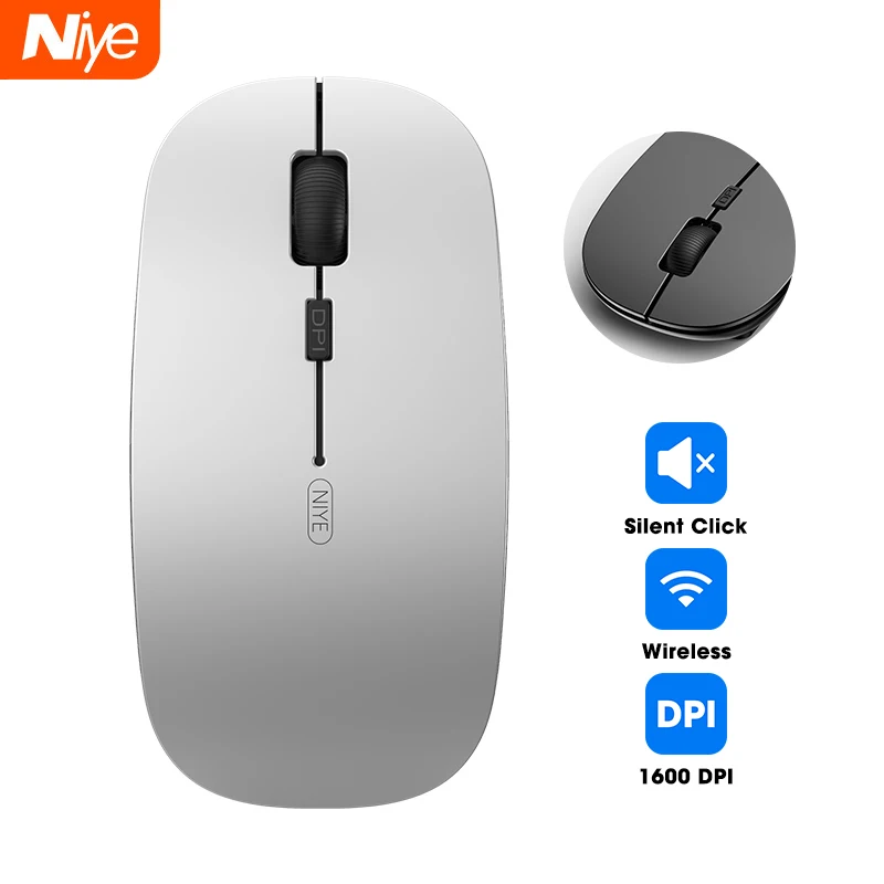 2.4GHz Wireless Mouse Ergonomic Silent Gaming Mouses DPI Adjustable Mause For Computer Laptop PC Office Mice Gamer Accessories