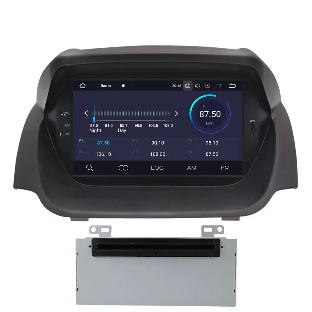DSP Android 9 4+ 64 ГБ Автомобильный dvd-плеер gps навигация для Ford Fiesta 2013- автомобильное Стерео Радио мультимедийный плеер головное устройство navi