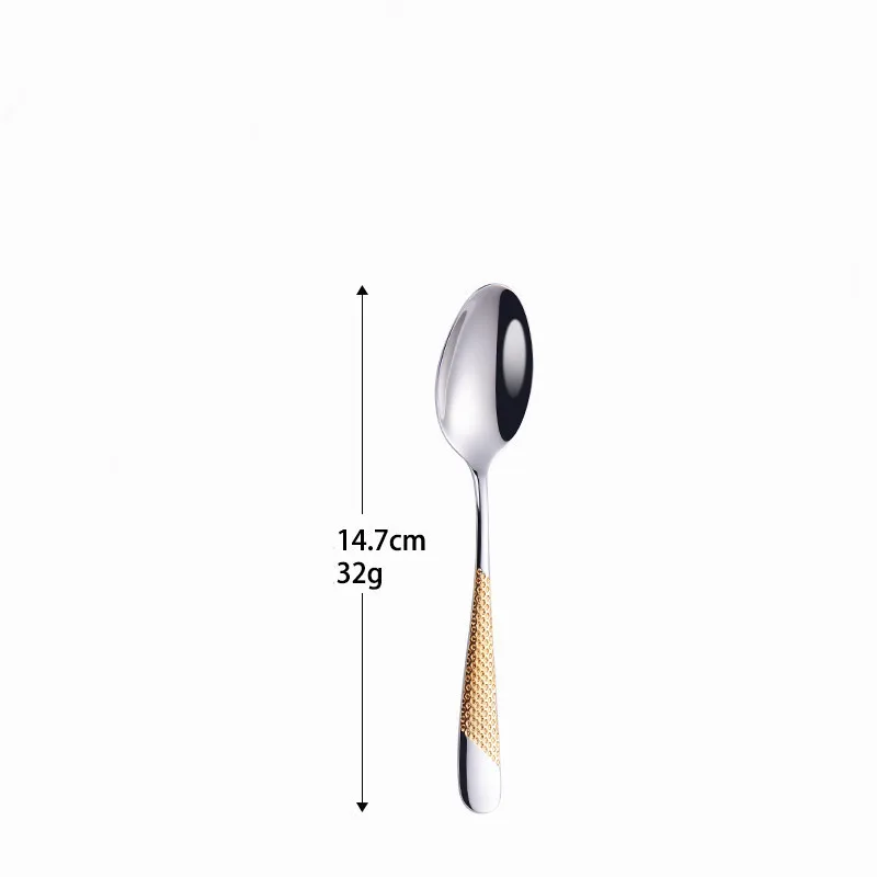 gold tea spoon