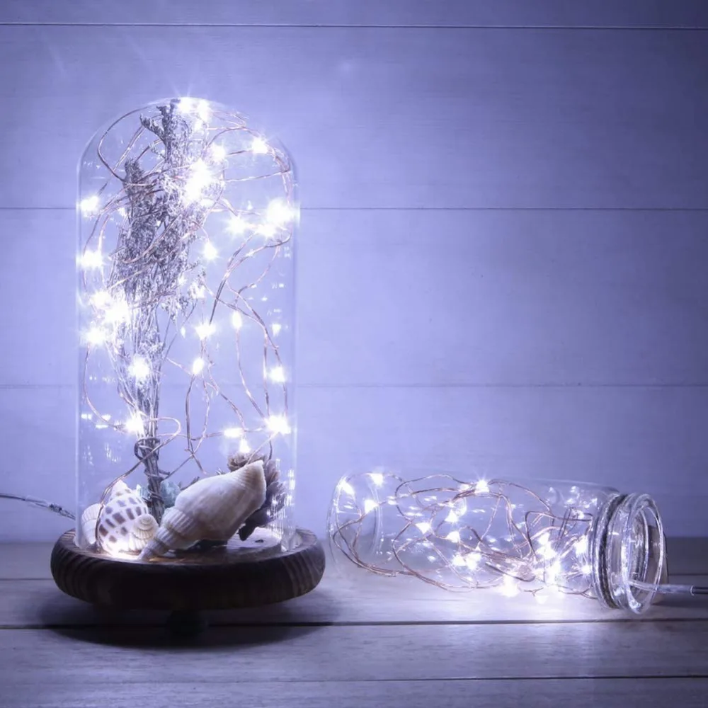 Декоративный светодиодный светильник s 2 м 3M микро светодиодный вечерние гирлянды, сказочный светильник s для праздника, свадьбы, Рождества, гирлянда, светильник, украшение, 20 шт./лот