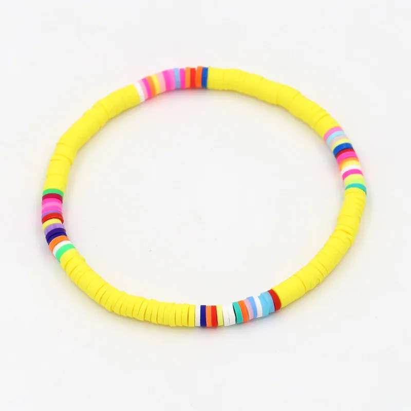 Combination Color Polymer Clay Wrist Jewelry Boho Bracelet - Image 5