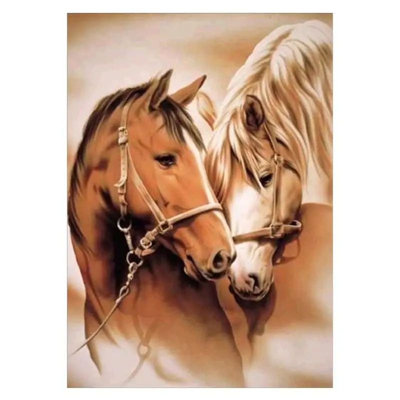 

Horse DIY 5D Full Drill Diamond Painting Embroidery Cross Stitch Kit Rhinestone Home Decor Craft H7ED