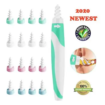 

Rotating Ear Cleaner with Soft Silicone Tips Safety Remove the Earwax Tool Simply To Grab And Extract Earwax Hot Sale