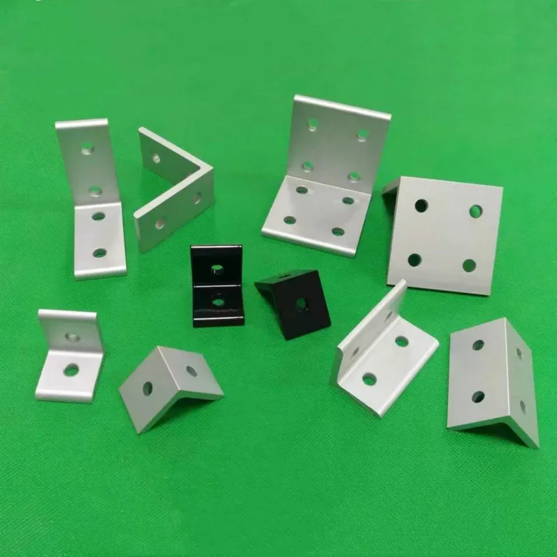 2 Holes Vertical Corner Brackets 1515 3030 4040 4545 Aluminum Alloy 2 Hole 90 degreee Inside Corner Bracket