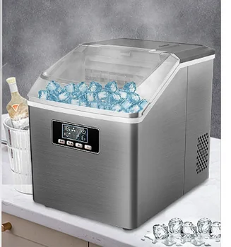 

HICON Small Ice Maker Household Ice Maker Machine Square Ice Cube Full Transparent Cover Frozen Home Appliances льдогенератор