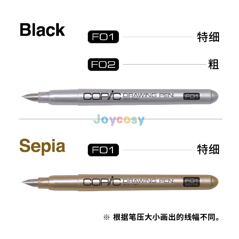 F01 Copic Drawing Pen Black 