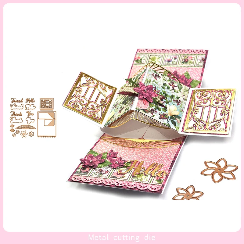 

Pop-up Greeting card SET Metal Cutting Dies for DIY Scrapbooking Photo Album Decorative Embossing Paper Card Crafts Die Cut 2019