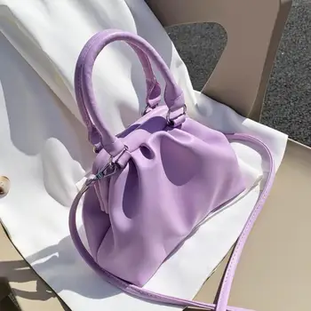 

Elegant Female Solid color Tote bag 2020 Fashion New High quality Leather Women's Designer Handbag Casual Shoulder Messenger Bag