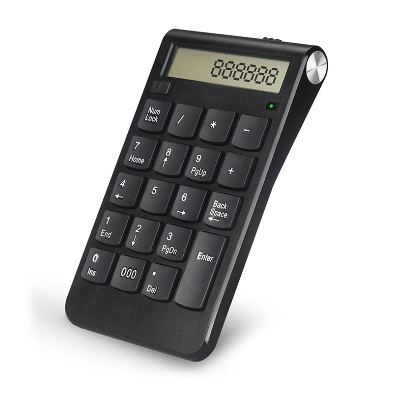 19 Keys Usb Number Keyboard 2.4G Digital Display Rechargeable Wireless Numeric Smart Keypad Office Supplies