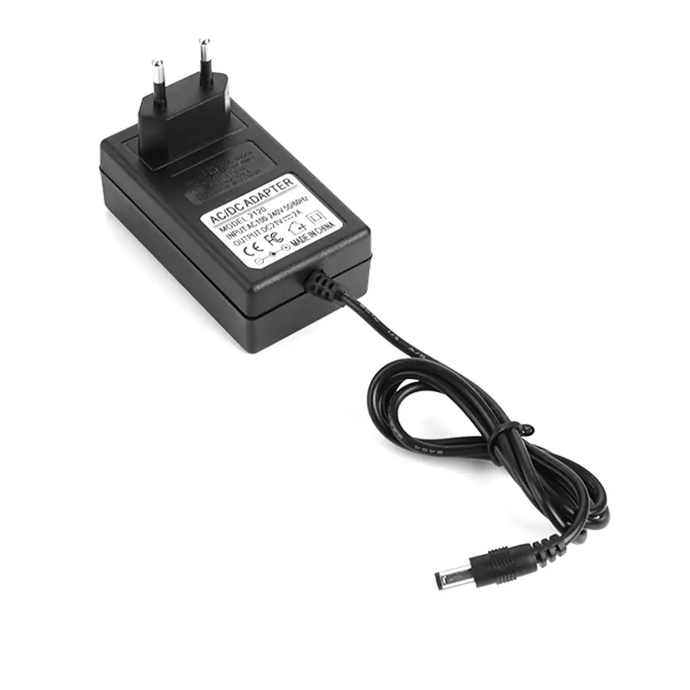 NEW 21V 2A 18650 Lithium Battery Charger DC5.5mm US EU Plug Power Adapter Charger for 18490 14650 14514430 Li-ion Battery Pack