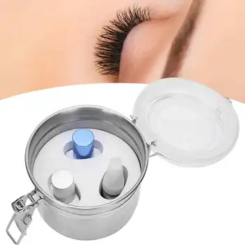 

Eyelash Extension Glue Storage Tank Sealed Activated Carbon Glue Storage Jar Container Case Makeup Tool Accessories