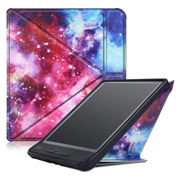 

Case for All-new 7" Tolino Vision 5 PU Leather Multiangle Origami Stand Cover For Kobo Libra H2O ebooks 2019 Auto Sleep/Wake