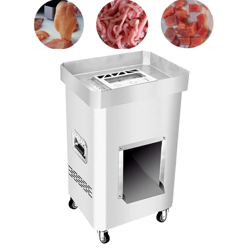 Electric meat slicer floor type commercial automatic shredder slicer
