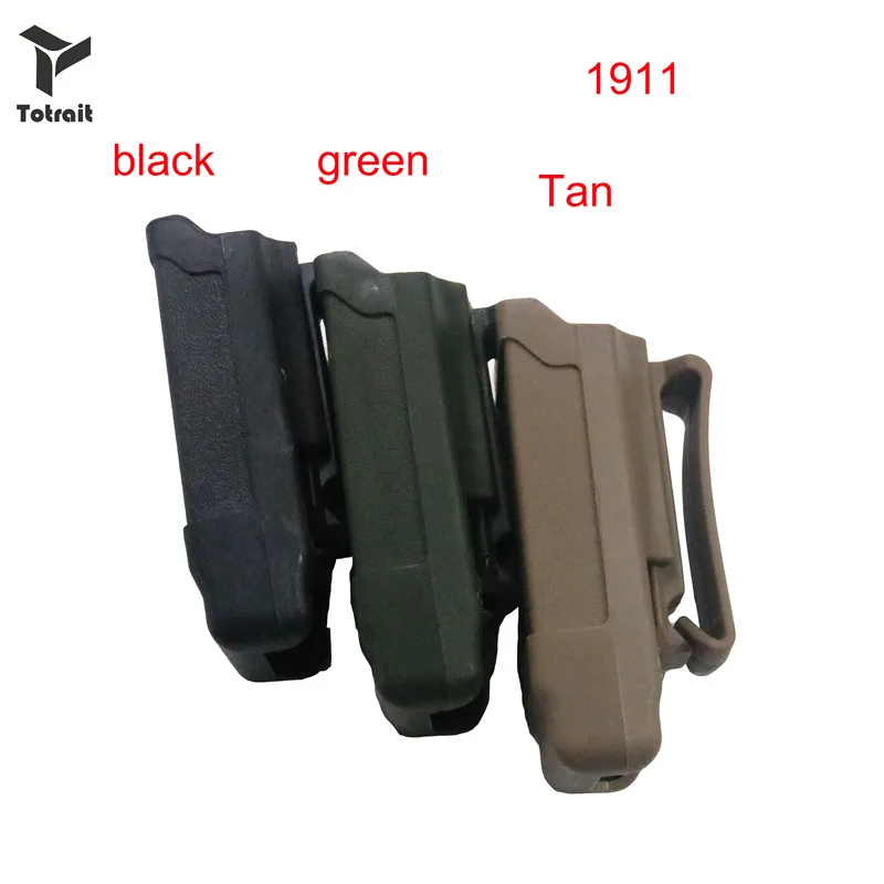 

TOtrait CQC Stack Magazine Holster Tactical Mag Holder for 1911 Caliber Magazine or Glock 9mm Caliber black/green/Tan
