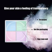 4 Color Long-lasting Concealer Moisturizing Oil Control Waterproof Brightening Face Honey Powder Facial Beauty Cosmetic Powder