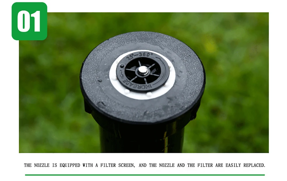 Pop-up Sprinkler In Irrigation G1/2 Female Range 4-4.5m 520-760L Per Hour Rain Bird Sprinklers IT164