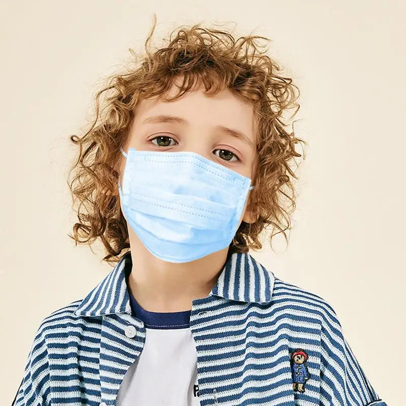 

Delivery in 5-7 days, 100 PCS KID Disposable Mask Protective Mask Soft & Comfortable Filter Safety Face Mask for Dust Protection