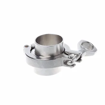 

38mm 1.5" OD SS304 Sanitary Pipe Weld Ferrule + Tri Clamp + PTFE Gasket Set 304 Stainless Steel