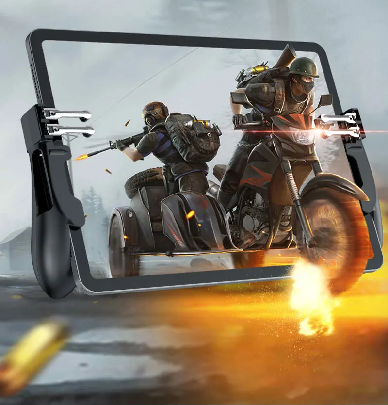 PUBG контроллер шесть пальцев Pubg мобильный Триггер Захват для геймпада L1R1 Aim Кнопка джойстик для планшета FPS игровая Ручка резиновые геймпады