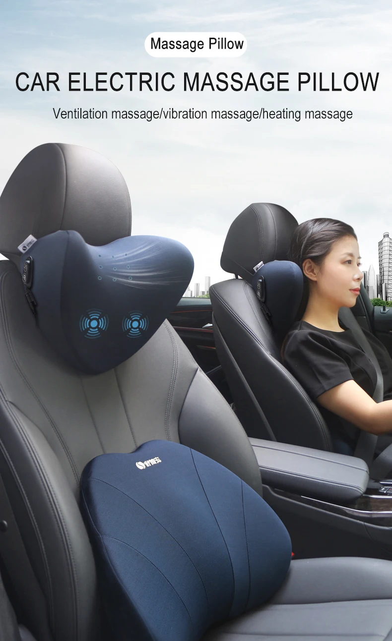 をカー電動マッサージ枕usb充電ヘッドレスト首枕不凍液低反発シートサポートクッションカバー自動車の付属品 Neck Pillow Aliexpress