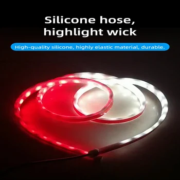 

Car Door Opening Warning Light Welcome Lights Strip LED Strobe Flashing Anti Rear End Collision Safety Lamps Accessories