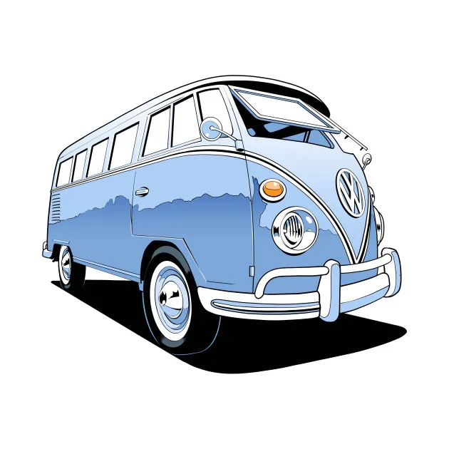 1 шт. мультфильм ретро-стиль автобус наклейка для тележки рюкзак стол ПВХ