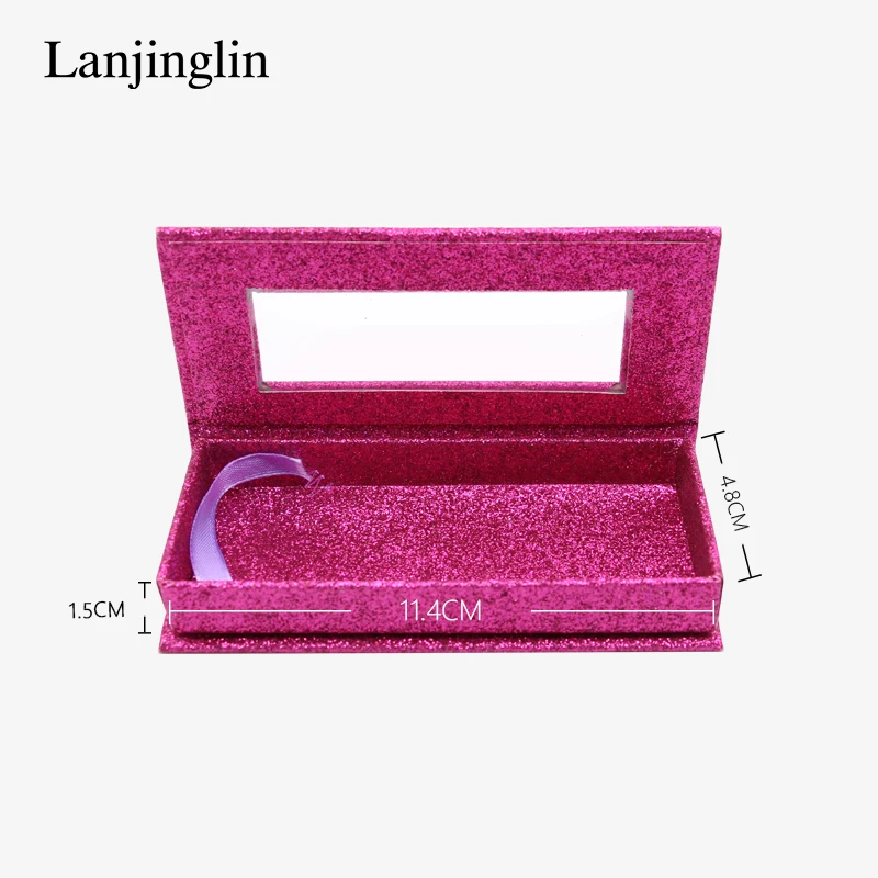 LANJINGLIN 1/5 пар норковые ресницы картонная коробка пустые блестящие посылка DIY флэш
