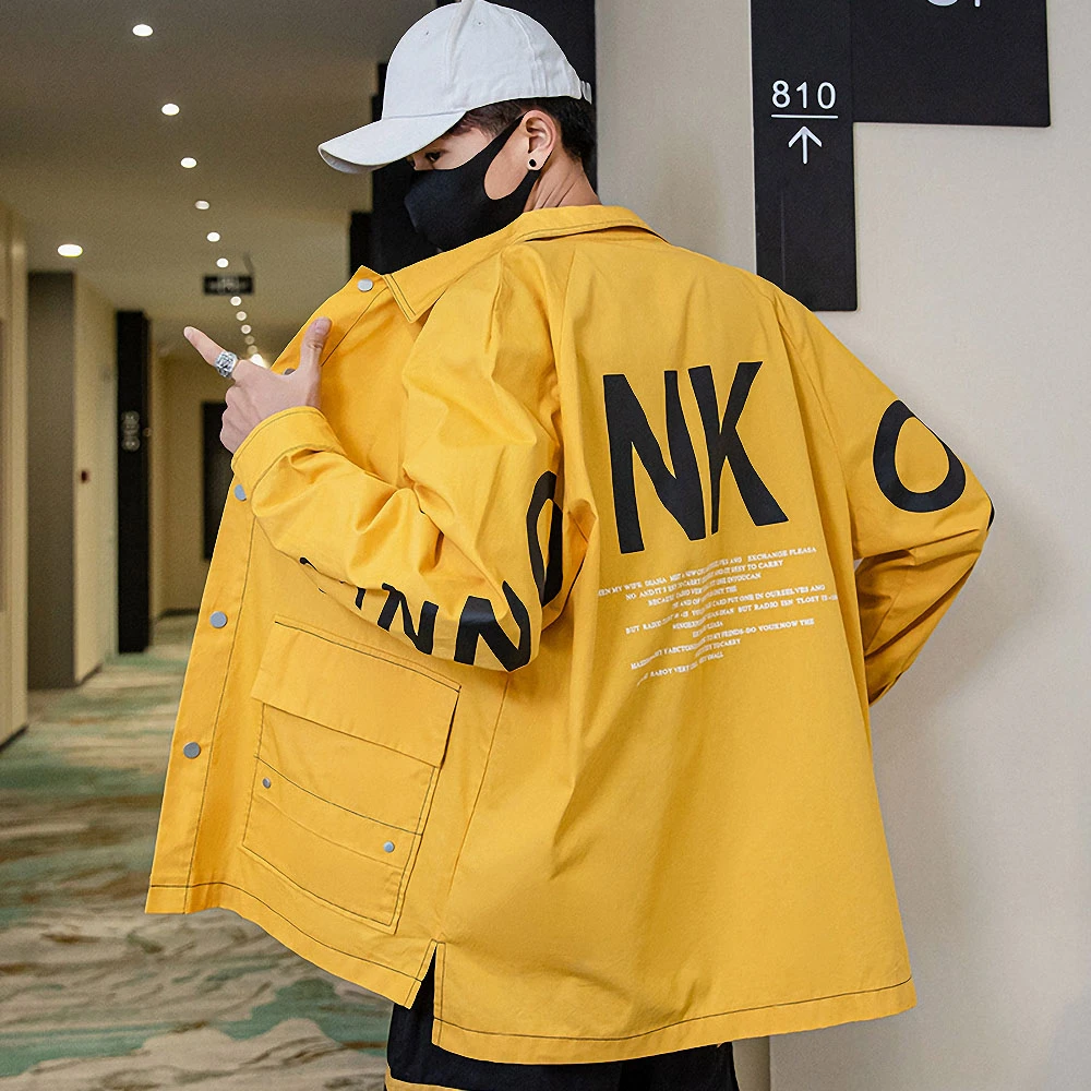 Los hombres de moda coreana chaquetas de algodón cazadora Harajuku adolescente abrigo hombre Casual prendas vestir ropa informal estilo Hip Hop Oversize abrigos|Chaquetas|
