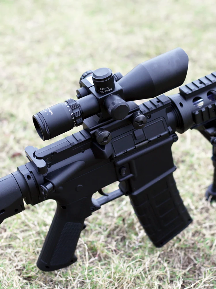 

Optic Sight 2.5-10x40 Hunting Scope Rifle Weapon Sight Tactics Compact Riflescope With Red Laser Sniper Collimator Sight