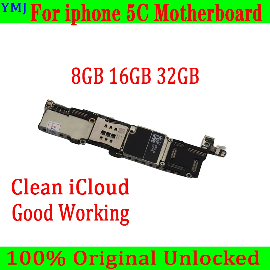 Для iphone 5C оригинальная разблокированная материнская плата 8 ГБ 16 32 с чистой