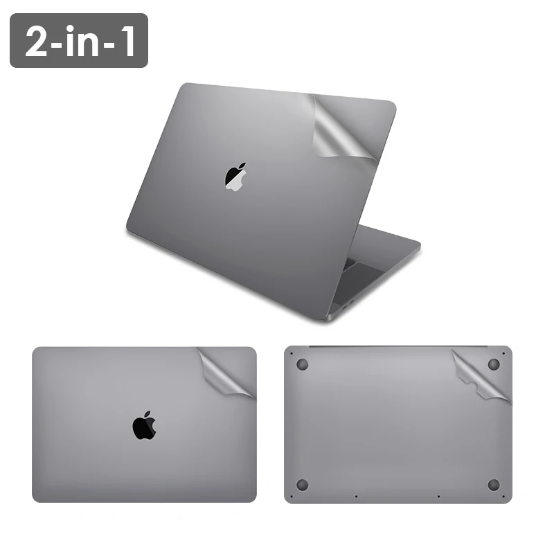 Lention всего тела Стикеры для 16-дюймовый шпилька для MacBook Pro A2141, включает в себя топ+ нижняя часть+ сенсорная панель+ ладоней кожи Полный Защитная крышка - Цвет: 2 in 1 space grey
