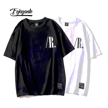 

FOJAGANTO Fashion Brand Men Printing T-Shirt Mens Cotton T-Shirt Street Trend Short Sleeve T-Shirts Male