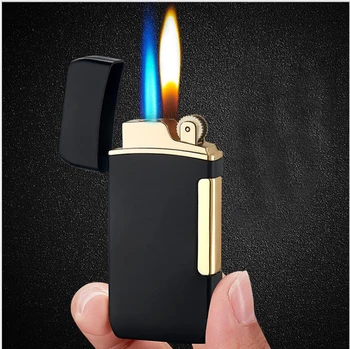 

2 jets Torch Lighter Metal Flint Windproof Gas Double Flame Butane Cigarette Lighters GL036