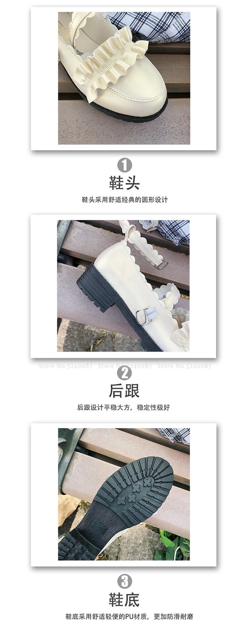 Девушки Лолита Kawaii кукла гофрированные школьные однотонные Кожаные ...