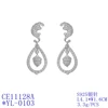 Cubic Zircon CZ Princess Kate Middleton Earring,Wedding Dangle Earring for Bridal Women Girl Prom Jewelry CE11128A 4