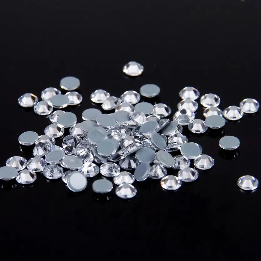 

Crystal Clear Hot Fix Rhinestones, Glass Strass Hotfix Iron On Rhinestones For Fabric garment nail art decorations