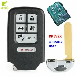 KEYECU Замена умный дистанционный автомобильный брелок 6 Кнопка 433,92 МГц для Honda ясность 2018 FCC ID KR5V2X A2C98676600